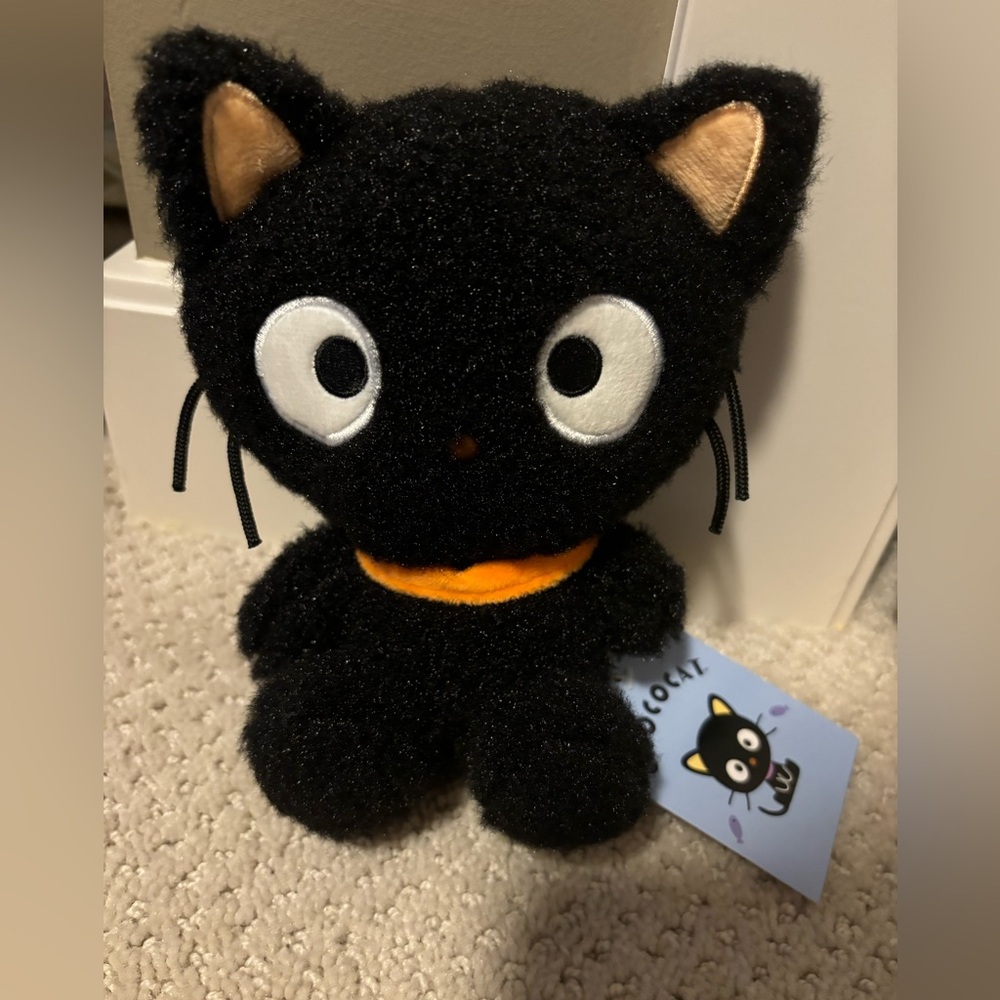 Bnwt hello kitty Sanrio Chococat shiny stuffy 9”